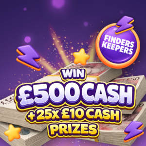 £500 Main Cash Prize + 25 Instant Wins!