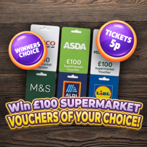 WIN £100 Supermarket Vouchers 🛒💷