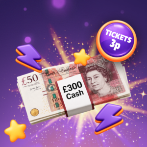 Win £300 Cash for 3p