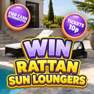 Win a Rattan Sun Lounger Set or £160 Cash