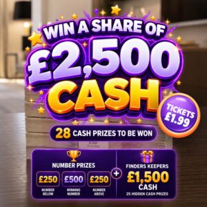 £2,500 Cash Giveaway